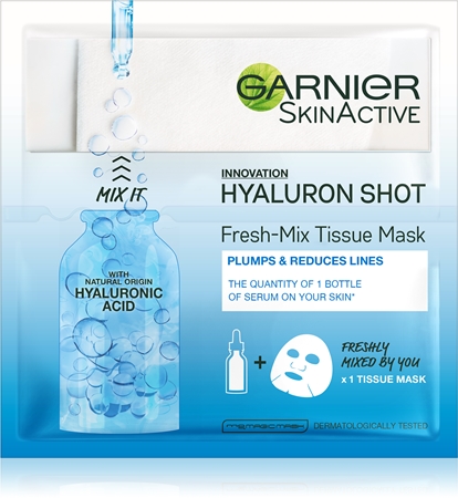 Garnier Skin Naturals Fresh Mix Mask Hyaluron masca pentru tenul uscat