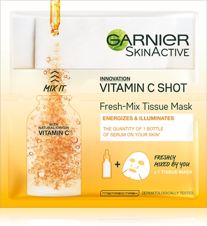 Garnier Skin Naturals Fresh Mix Mask Vitamin maska pro suchou pleť