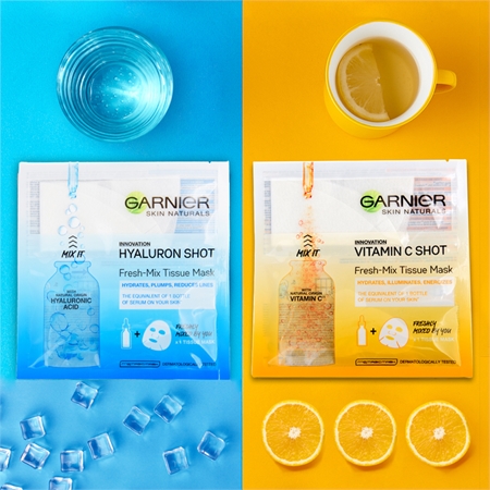 Garnier Skin Naturals Fresh Mix Mask Vitamin maska pro suchou pleť