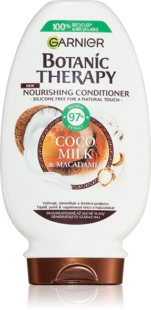 Garnier Botanic Therapy Coco Milk & Macadamia tápláló balzsam a száraz és durva hajra