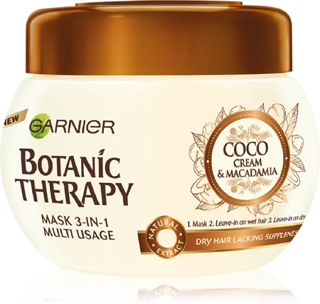 Garnier Botanic Therapy Coco Milk & Macadamia поживна маска для сухого волосся
