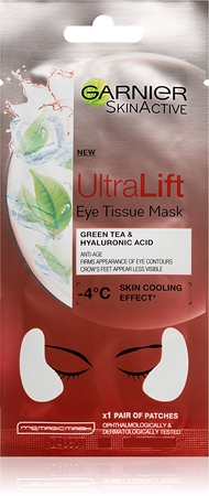 Garnier Skin Active Ultra Lift plátýnková maska proti vráskám na oční okolí