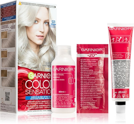 Garnier Color Sensation Haarfarbe Schwarz 1.0 - Permanente Creme-Färbung Mit 100% Grauabdeckung