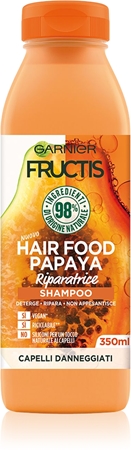 Garnier Fructis Papaya Hair Food shampoo rigenerante per capelli rovinati
