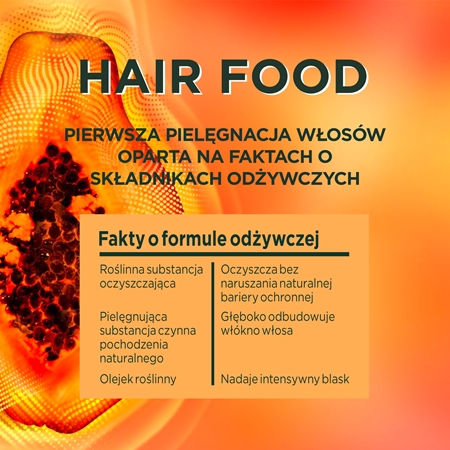 Garnier Fructis Papaya Hair Food szampon regenerujący do włosów zniszczonych