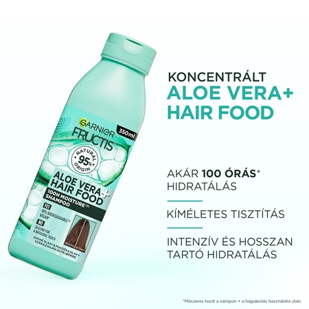 Garnier Fructis Aloe Vera Hair Food hidratáló sampon normál és száraz hajra