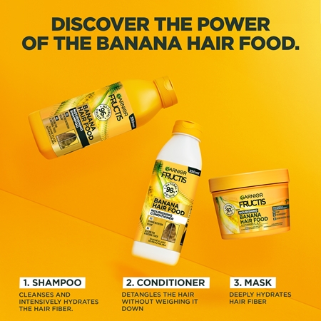 Garnier Fructis Banana Hair Food поживний шампунь для сухого волосся