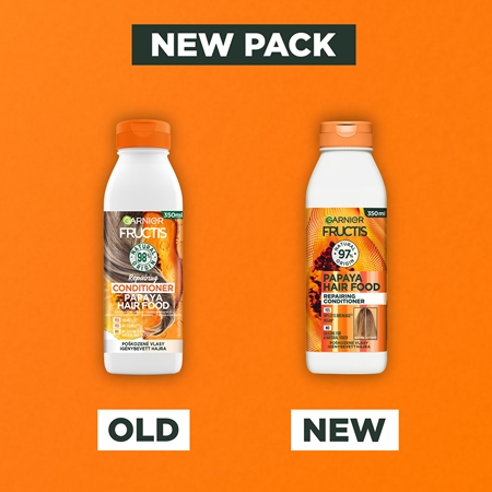 Garnier Fructis Papaya Hair Food αναγεννητικό μαλακτικό για κατεστραμμένα μαλλιά