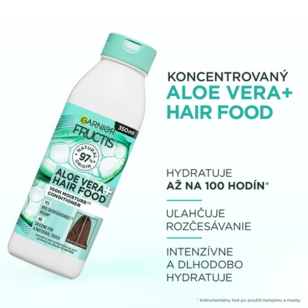 Garnier Fructis Aloe Vera Hair Food hydratačný kondicionér pre normálne až suché vlasy