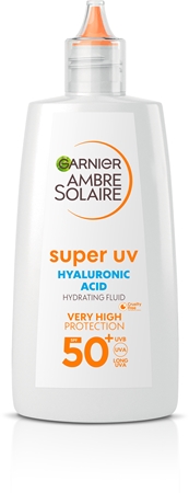 Garnier Ambre Solaire Super UV Hyaluronic Acid lekki fluid ochronny o działaniu nawilżającym