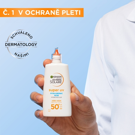 Garnier Ambre Solaire Super UV Hyaluronic Acid lehký ochranný fluid s hydratačním účinkem