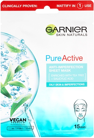Garnier Pure Active Rensende sheetmaske