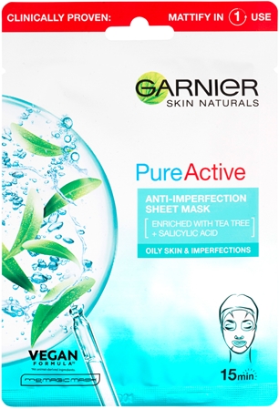 Garnier Pure Active maska w płachcie z efektem oczyszczającym