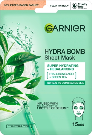 Garnier Textil Masks Hydra Bomb maska nawilżająca w płacie