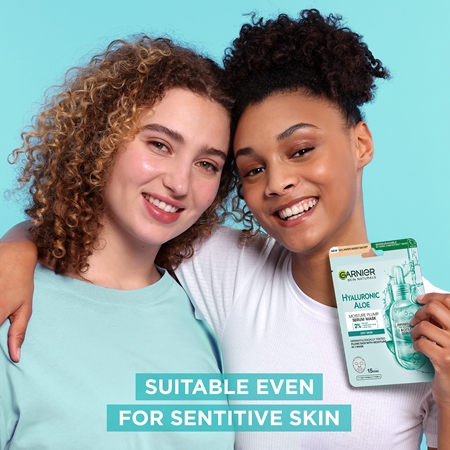 Garnier Textil Masks Hyaluronic Aloe hidratáló gézmaszk aloe verával