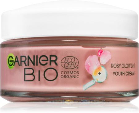 Garnier Bio Rosy Glow crème de jour 3 en 1