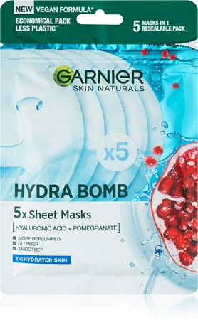 Garnier Skin Naturals Moisture+Aqua Bomb extra feuchtigkeitsspendende auffüllende Textil-Maske für das Gesicht
