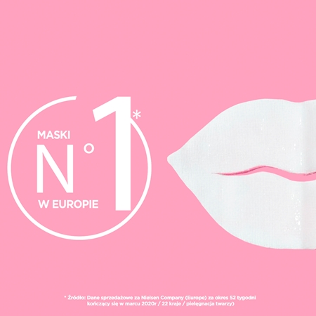 Garnier Replump Mask maseczka w płachcie mocno nawilżająca i oczyszczająca do ust