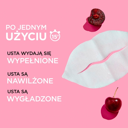Garnier Replump Mask maseczka w płachcie mocno nawilżająca i oczyszczająca do ust