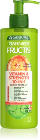 Garnier Fructis Vitamin & Strength φροντίδα χωρίς ξέβγαλμα για την ενίσχυση  μαλλιών