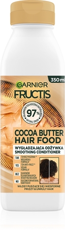 Garnier Fructis Cocoa Butter Hair Food Mjukgörande balsam För ostyrigt och krulligt hår