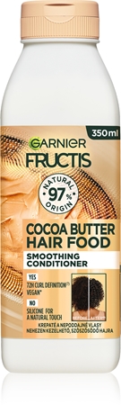 Garnier Fructis Cocoa Butter Hair Food uhlazující balzám pro nepoddajné a krepatějící se vlasy