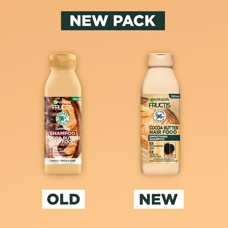 Garnier Fructis Cocoa Butter Hair Food champô suavizante para cabelo rebelde