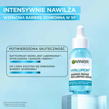 Garnier Skin Naturals Hyaluron+ Barrier Repair serum nawilżające z kwasem hialuronowym