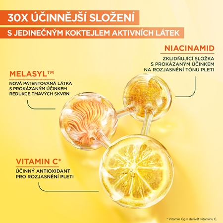Garnier Skin Naturals Vitamin C rozjasňující noční sérum s 10 % čistého vitamínu C