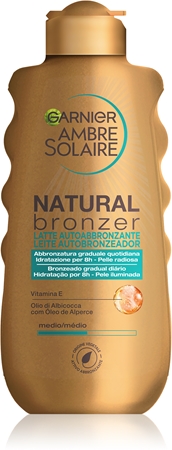 Garnier Ambre Solaire Natural Bronzer leite com cor de bronzeamento gradual
