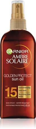 Garnier Ambre Solaire Ideal Bronze olejek ochronny przyspieszający opalanie SPF 15