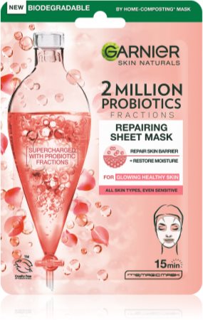 Garnier Skin Naturals jednorazowa maseczka do twarzy w płacie z probiotykami