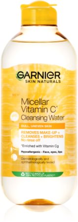 Garnier Skin Naturals Vitamin C água micelar para limpeza e remoção de maquilhagem