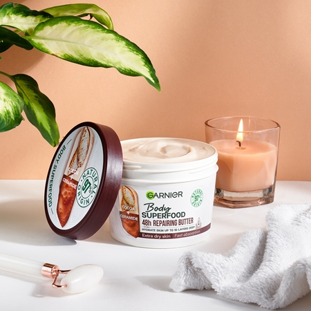 Garnier Body SuperFood výživné tělové máslo s kakaem