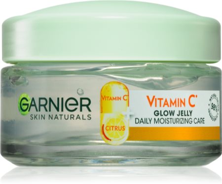 Set Gel per il viso Garnier Skin Naturals Vitamin C Glow Jelly Daily  Moisturizing Care + Siero per il viso Garnier Skin Naturals Vitamin C  Brightening Super Serum + Acqua micellare Garnier