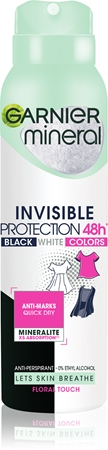 Garnier Mineral Black White Color Antiperspirant Spray