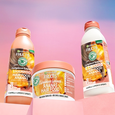 Garnier Fructis Ananas Hair Food balsamo illuminante per capelli lunghi