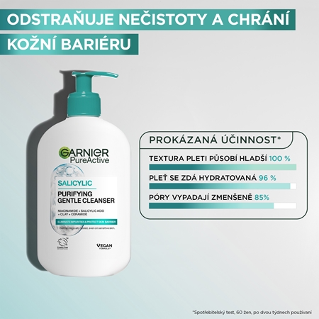 Garnier Pure Active hydratační čisticí gel proti nedokonalostem pleti
