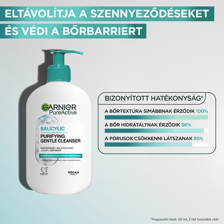 Garnier Pure Active hidratáló tisztító gél a bőr tökéletlenségei ellen