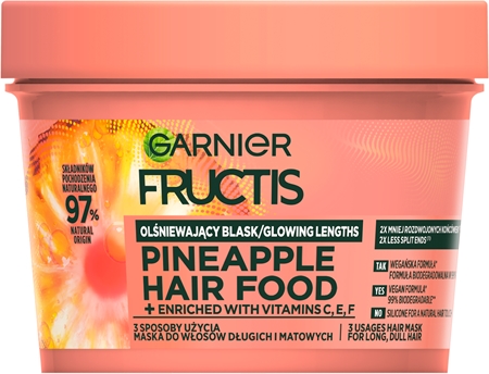 Garnier Fructis Pineapple Hair Food Hårmaske til ødelagte hårspidser