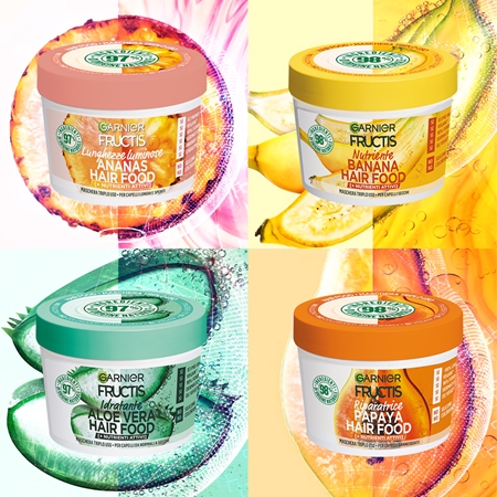 Garnier Fructis Ananas Hair Food maschera rivitalizzante per capelli lunghi