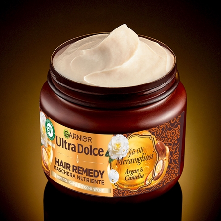 Garnier Ultra Doux Argan Oil and Camelia mascarilla nutritiva para cabello seco