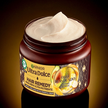 Garnier Ultra Doux Avocado Oil and Shea Butter máscara nutritiva para cabelo seco