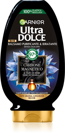 Garnier Ultra Doux Magnetic Charcoal bálsamo purificante para cabelo