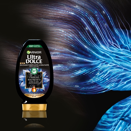 Garnier Ultra Doux Magnetic Charcoal bálsamo purificante para cabelo