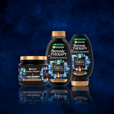 Garnier Ultra Doux Magnetic Charcoal bálsamo purificante para cabelo