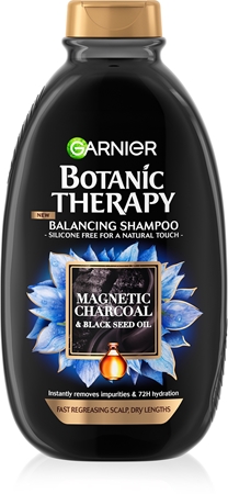 Garnier Botanic Therapy Magnetic Charcoal Sampon pentru scalp gras si fire de par cu terminatii uscate