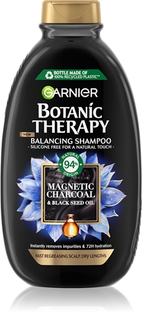 Garnier Botanic Therapy Magnetic Charcoal σαμπουάν για λιπαρό δέρμα του τριχωτού της κεφαλής και ξηρά άκρα