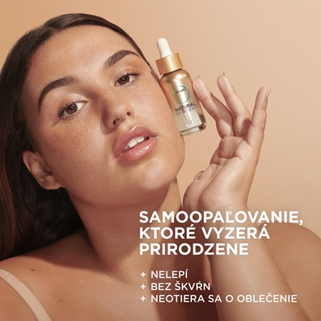 Garnier Ambre Solaire Natural Bronzer samoopaľovacie kvapky na tvár