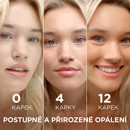 Garnier Ambre Solaire Natural Bronzer samoopalovací kapky na obličej